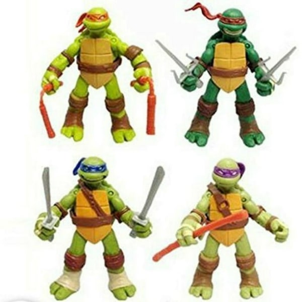 Teenage Mutant Ninja Turtles Classic Collection TMNT Actionfigurer Leksaker 4 st