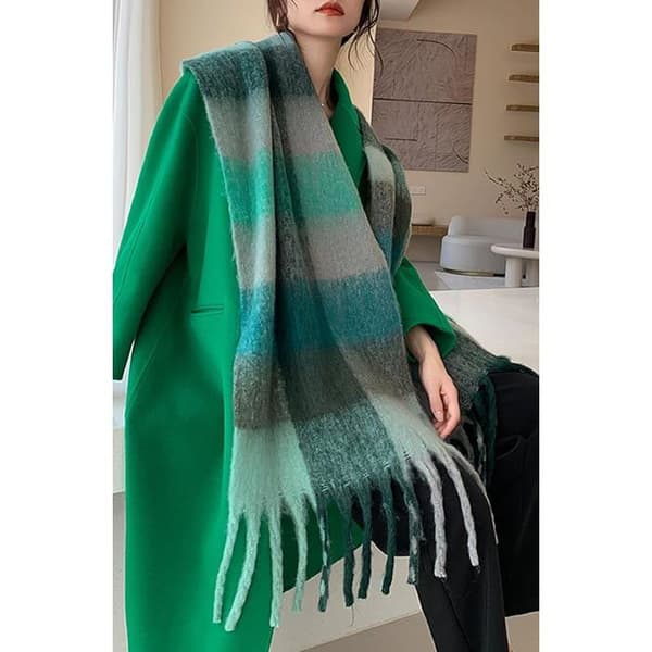 Vinterhalstørkle for kvinner Ultramyk kashmirtekstur - 230x39cm - QWE026
