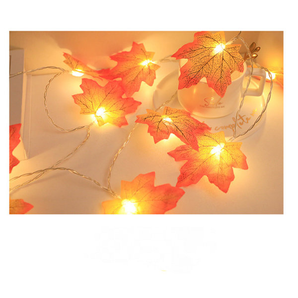 Uusi Maple Leaf Autumn Decoration -valo 6M 40 LED
