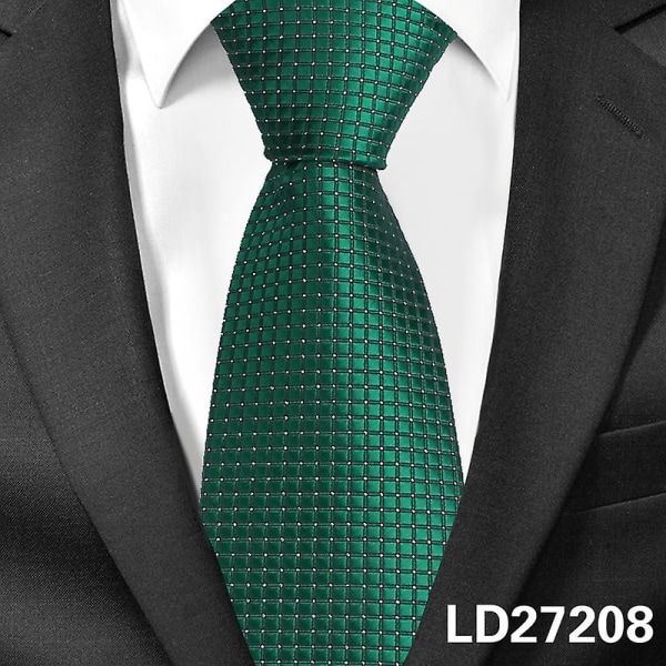 Klassiset ruudulliset solmiot miehille casual puvut solmio Gravatas Stripe Blue miesten solmiot yrityshäihin 8 cm leveät miesten solmiot LD27208
