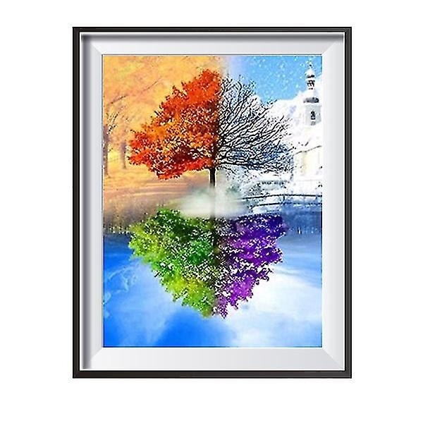 Tee itse diamond painting kuutio strassit värikkäät piirustus ristipistosarjat täystimanttikirjonta W849