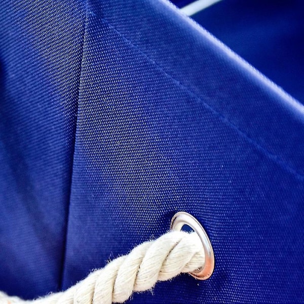 Tøj Opbevaringsbokse Bakke Med Stålramme Sammenfoldelig Oxford Containere Opbevaringskurv til soveværelse Navy Blue