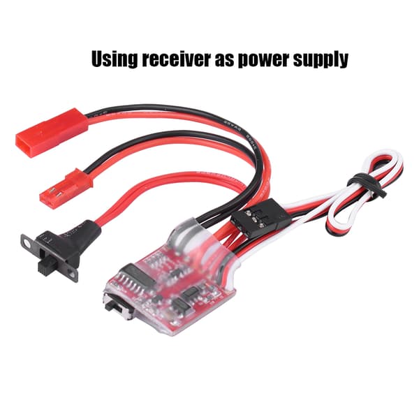 30A Børstet ESC Spilcontroller til 1/10 Skala RC Crawler Bil