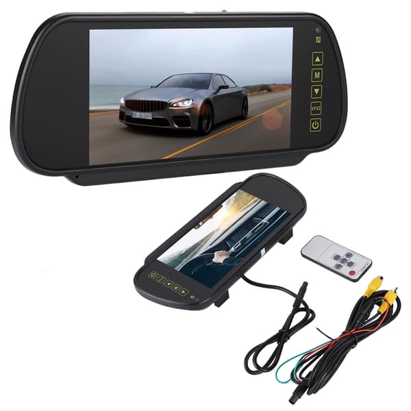 7\" LCD-skjerm Bakspeilmonitor for rygging