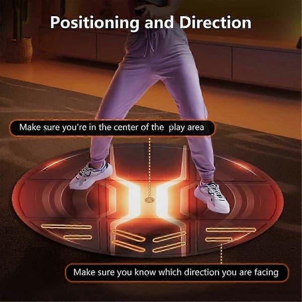 【BQ】Foldable VR Mat for 3/, Round Anti-Fatigue Mat Large, Non-Slip and Comfortable
