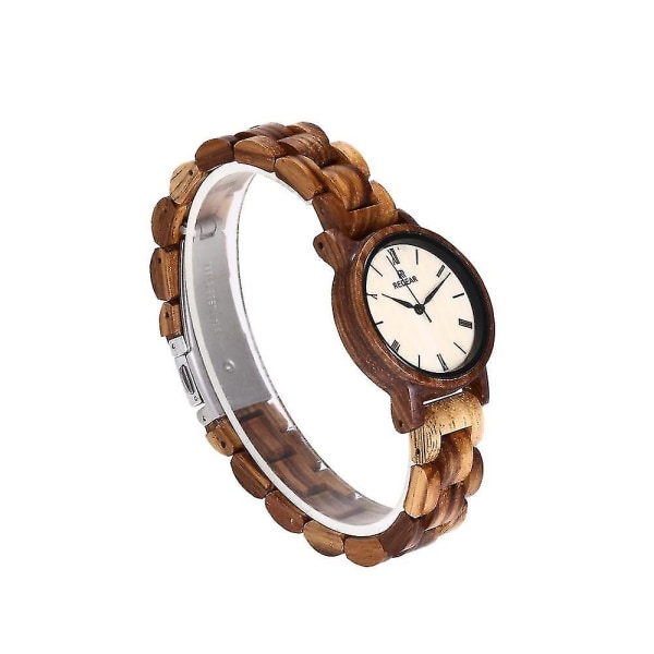 Wood Watches Fargerike Wood Armbåndsur Uke & Dato Visning