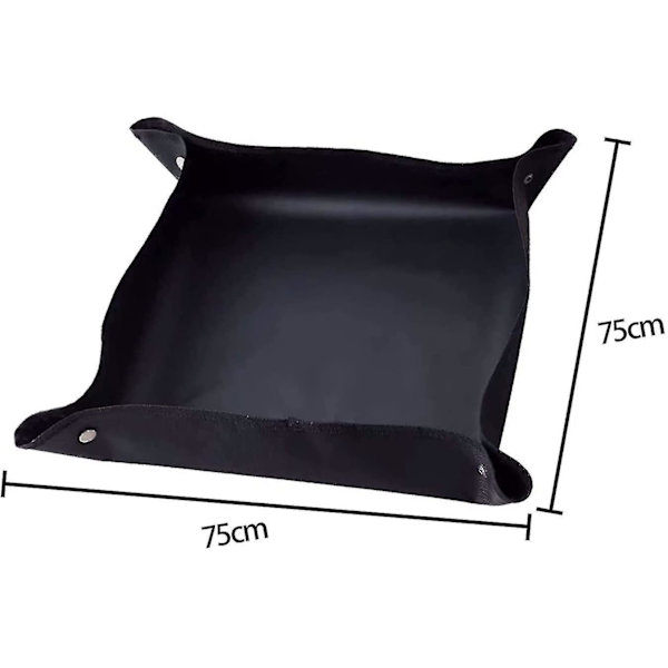 Pottemåtte, vandtæt plantemåtte Sammenfoldelig havemåtte Haveblomstplantemåtte til potting af sukkulente planter Indendørs haveplantepleje (75x75 cm)