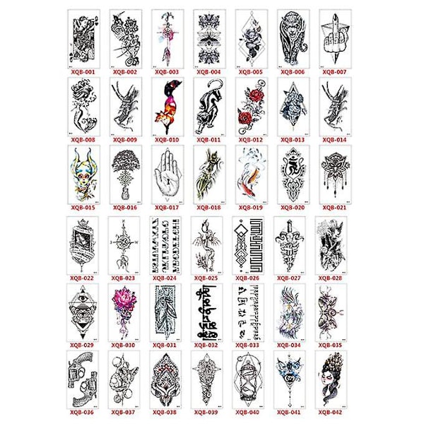 Liten Full Arm Totem Symbol Vattentät Tatuering Sticker Mode Vackert