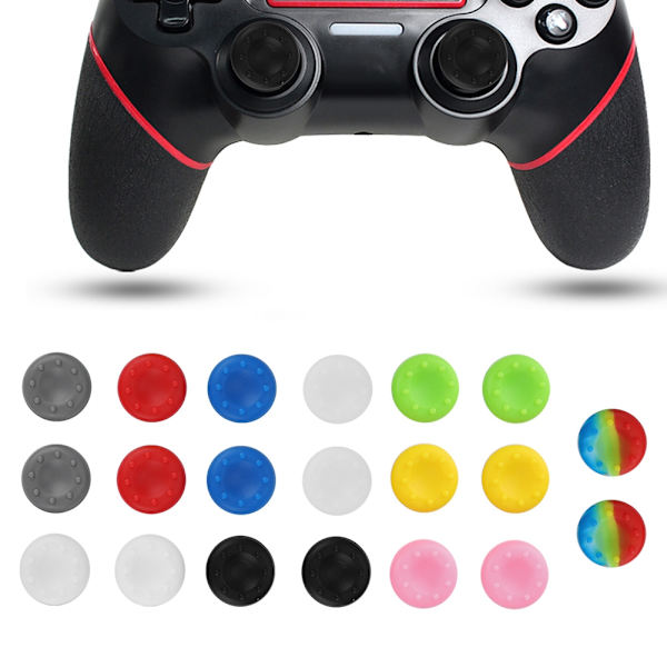 20 stk. Controller Joystick Skridsikker Hætte Etui til PS2 PS3 Xbox One Xbox 360
