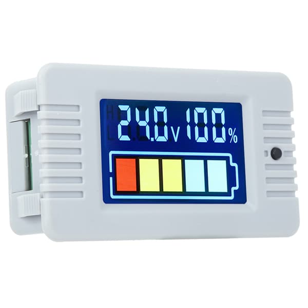 LCD Digital Voltmeter Strømtester 0 100V Batterikapacitetsindikator Måler