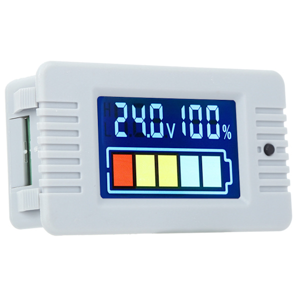LCD Digital Voltmeter Strømtester 0 100V Batterikapasitetsindikator Måler