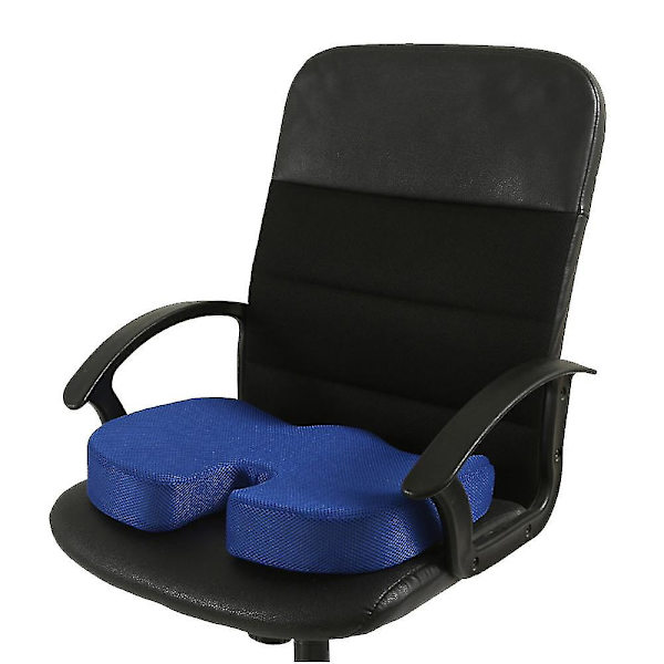 Memory Foam Sittdyna För Bilbarnstolar Hemmakontor &amp Sittdyna Travel Cushion Auto Mat blue
