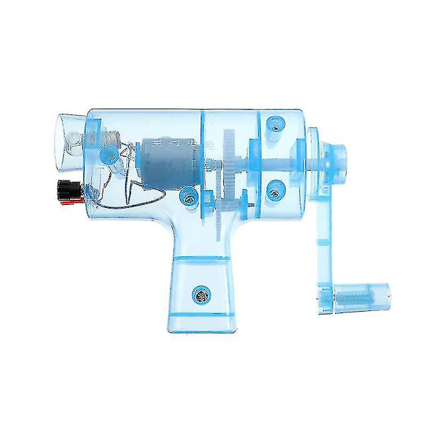 Hhcx-handheld Manual Electricity Dc Crank Generator Model Miniature Light Blub Kit Science Experiment Kid