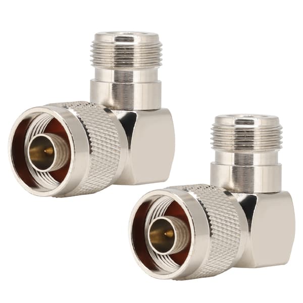 N han til N hun bøjet RF koaksialadapter - 2 stk