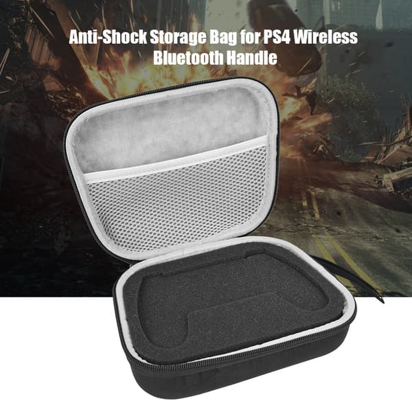 PS4 Trådløs Bluetooth Kontroller Svart Støtsikker Reiseoppbevaringsveske