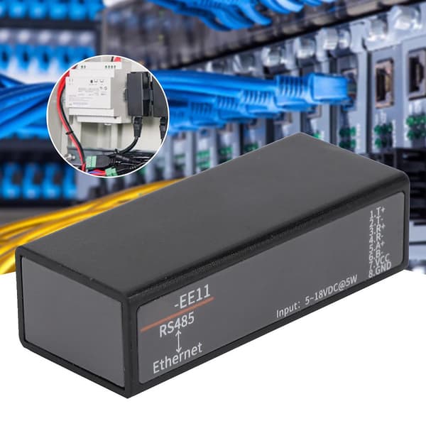 HF7121 Seriell Server RS485 til Ethernet DTU Kortmeldingskommunikasjonsmodul 5‑36VDC