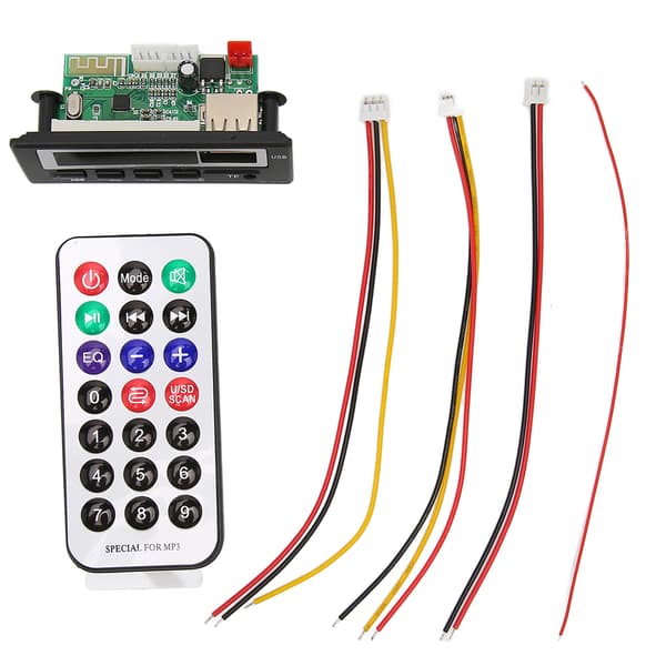 Bluetooth Decoder Board Håndfri Support USB Hukommelseskort FM Radio MP3 WMA Dekodningsmodul til Bil 12V