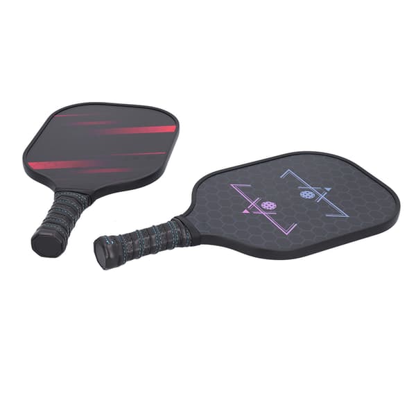 Bärbart Pickleball Racket Set med Glasfiberpaddlar och Polymerkärnbollar