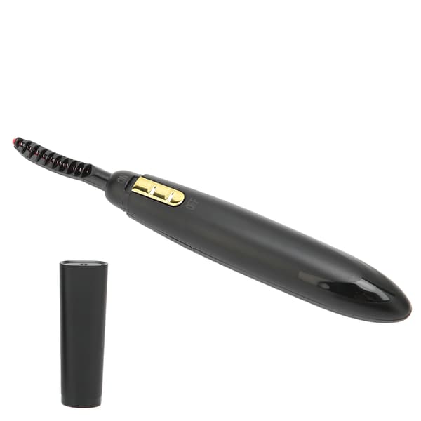Heated Eyelash Curler Quick Heating Long Lasting Battery Operated Electric Eyelash Curler for Make Up ToolBlack