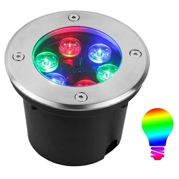 Upotettava LED-kohdevalo ulkokäyttöön, RGB-allaskohdevalo IP68 RF-kaukosäädin