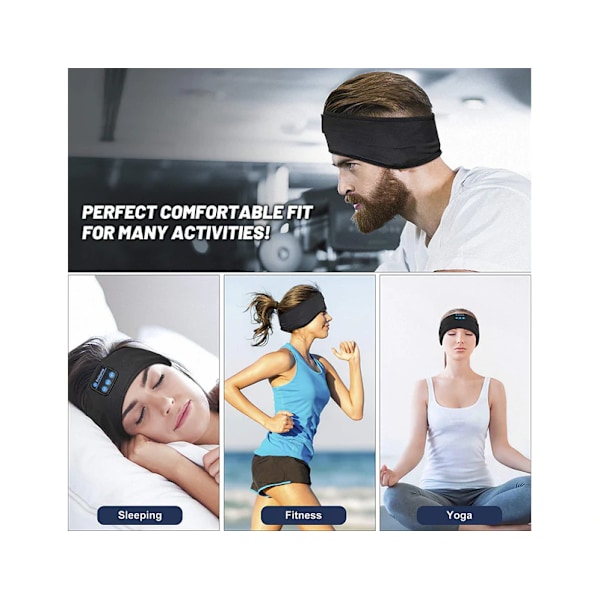 Bluetooth Sports pandebånd (sort)
