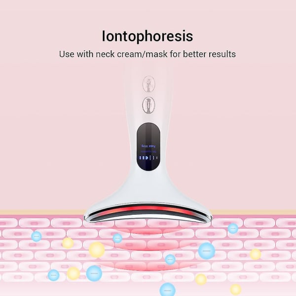 Ems Microcurrent Face Neck Beauty Device Led Photon Firming Rejuvenation Anti Wrinkle Thin Double Chin Skin Care Facial Hierontalaite White