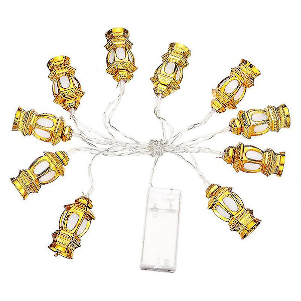 Ramadan Eid String Light Lämmin valkoinen Tunnelma Eid Lyhdyt Valot Muslimi Lamp Sisustus Kotijuhlalahja Combination 3