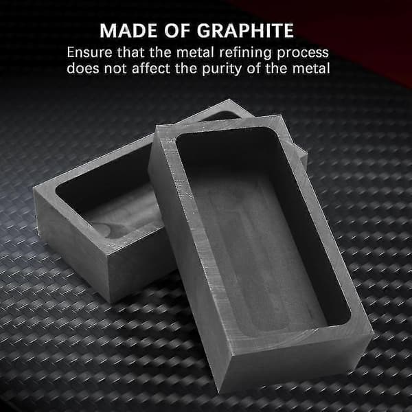 【BQ】4 stycken 1 kg grafitgötform gjutgötdegelform silverguldgötform smältgjutning