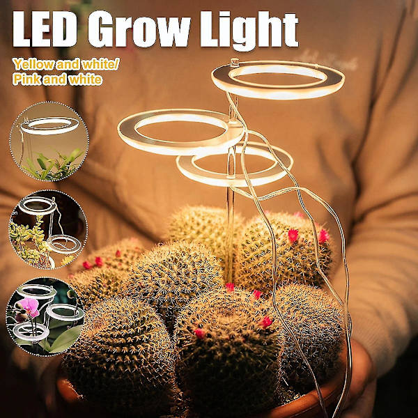 1/2/3/ Heads Plant Grow Light Lamps, USB Sunshine Light Red & Blue Lighting Led Plant Growth Lights Full Spectrum 2 head