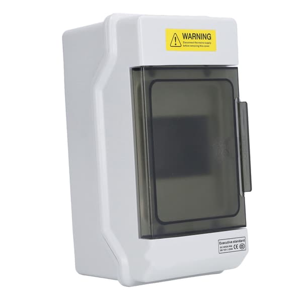 Kopplingsdosa Vattentät 4-vägs Plast Junction Box Transparent Lock DIN-skenfäste