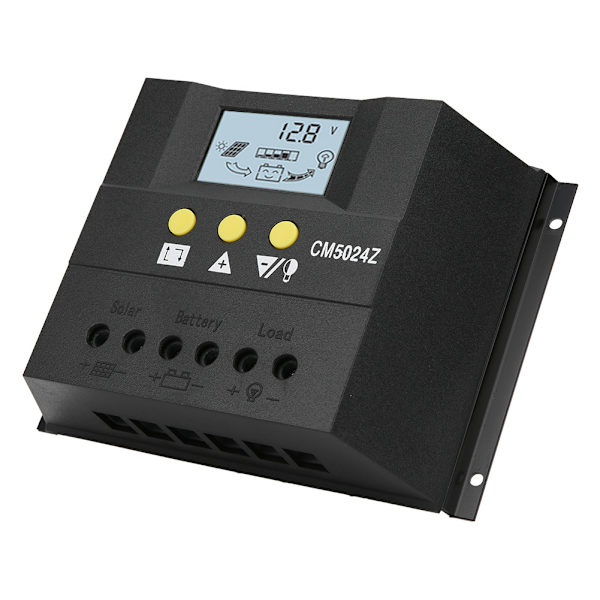 Solar Charge Controller PWM-opladerregulator med temperatursensor CM5024 12V24V50A