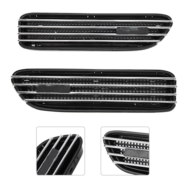 2ST Sidemonteringsventil Trim ABS for M Style Tilbehør Erstatning for E46 / E90 M3 Elektroplate