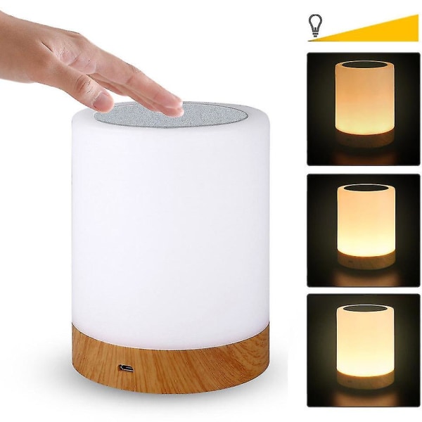 Led Night Light Touch Lampe Sengebordslampe til soveværelse Genopladelig Dæmpbar Varmt hvidt lys
