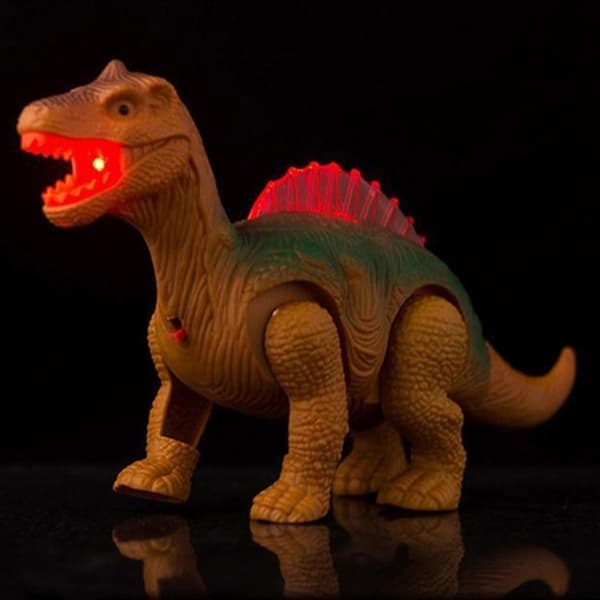 Elektrisk Gående Dinosaur Lys Lyd Legetøj Dyremodel til Børn