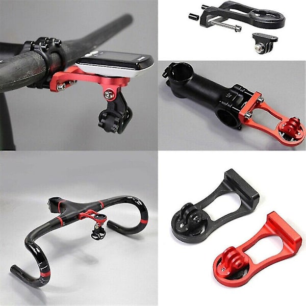 Cykel Front Bar Extension Bracket Bracket Bike Mtb Bike Stand Adapter Bracket til kamera Garmin Edge Gps Gopro Light Red Red