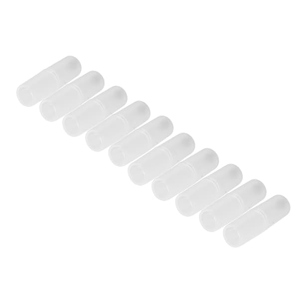10 stk. AAA til AA Batteri Konverter Adapter Holder Veske Transparent