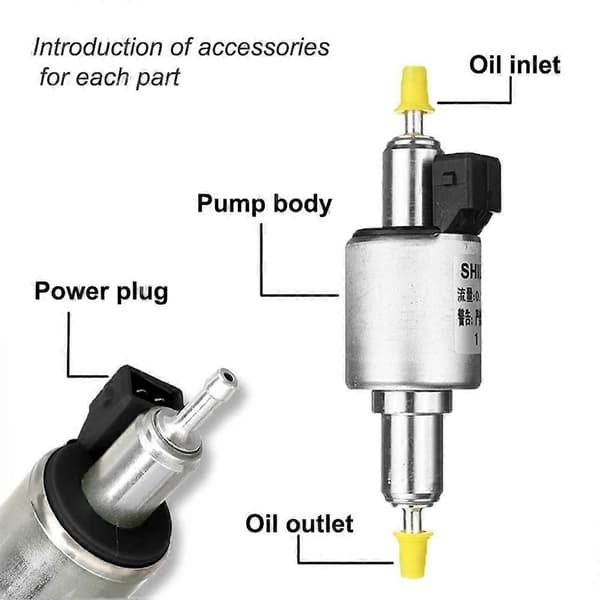 Dieselvarmer drivstoffpumpe 24V 22ML Stille elektrisk oljepumpe for Webasto Eberspacher luftvarmer