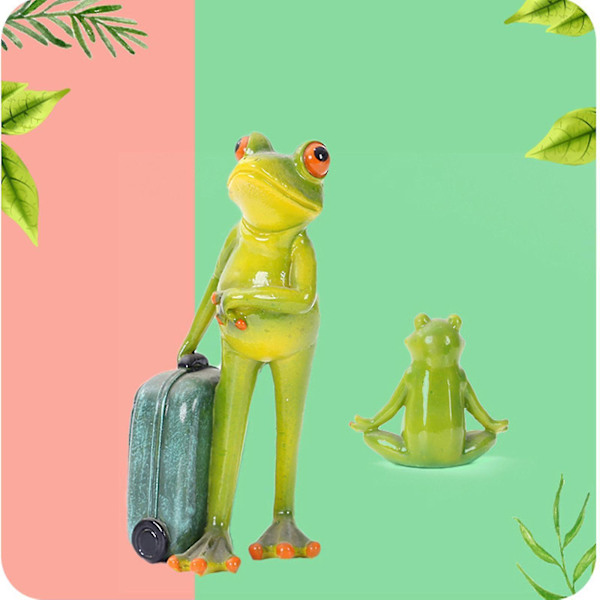 Grodor Resin Hantverk Vardagsrum Desktop Yoga Djur Sovrum Heminredning