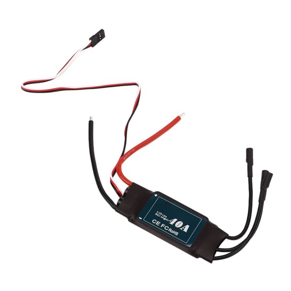 40A RC Børsteløs Motor ESC Elektrisk Hastighetskontroller Erstatning Silikon Kobberform