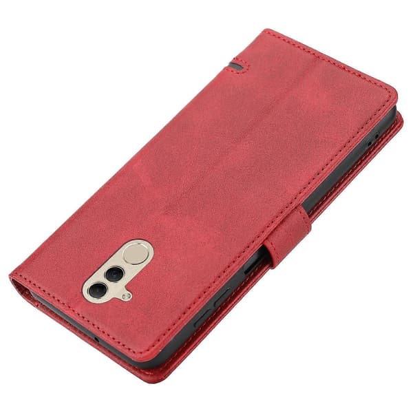【BQ】Classic Leather Wallet Case for Huawei Mate 20 Lite Red