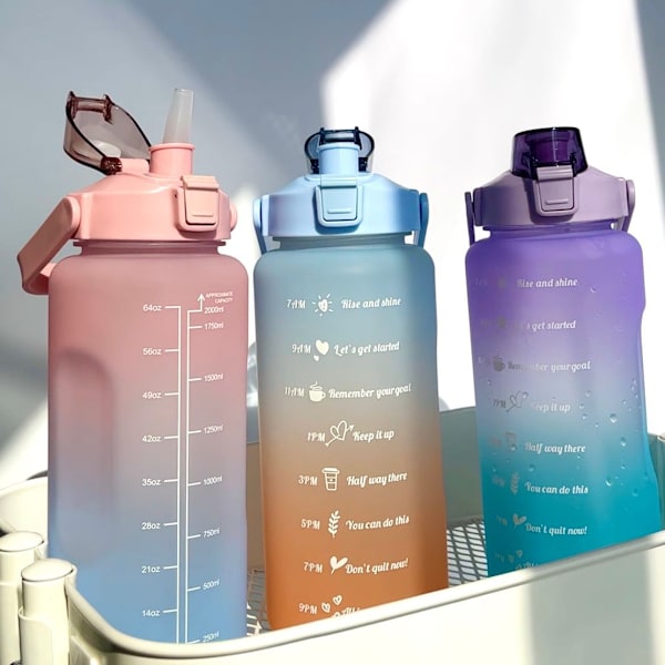 sportflaska rosa 2000ml