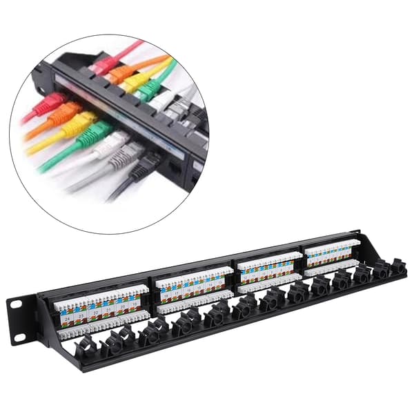 Høyhastighets CAT6 24-porters datapatchpanel
