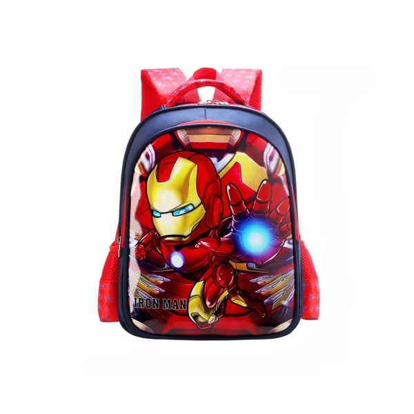 Iron Man vanntett ryggsekk skoleryggsekk boksekk for barn - rød