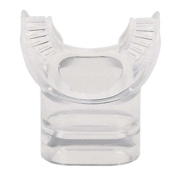 Set Of 2 Silicone Snorkel Replacement Mouthpieces, Model: Transparent - Model:transparent