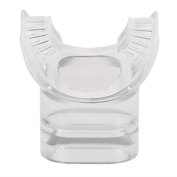 Set Of 2 Silicone Snorkel Replacement Mouthpieces, Model: Transparent - Model:transparent