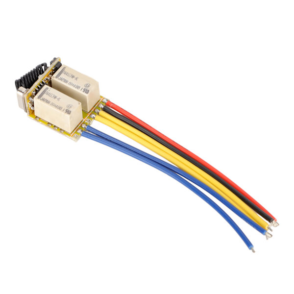 Mini RF 2CH Relæ Switch 433MHz DC3.7‑12V Trådløs Relæ Transmitter og Receiver til Hjemmet