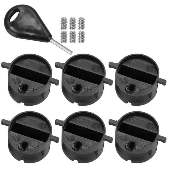 6ft Surfbräda FCS Fin G5 Plug Box med Skiftnyckel Svart
