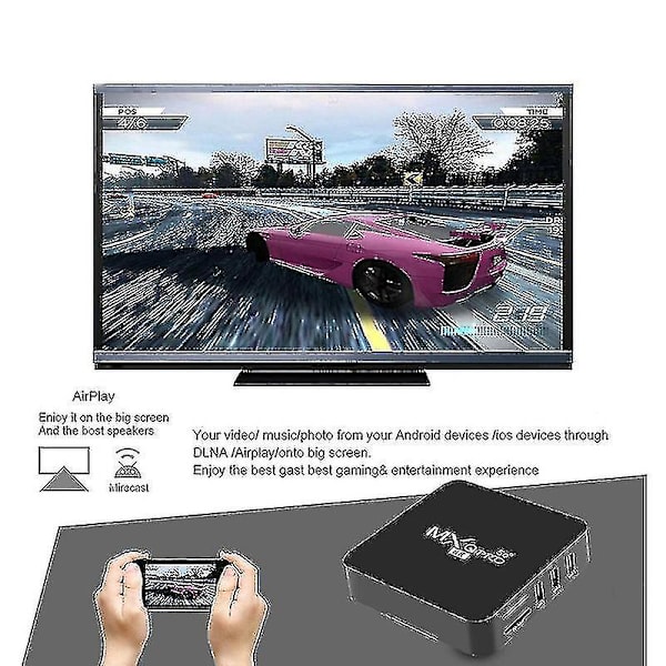 Smart Tv Box Wifi Hem Mediaspelare Hd Digital Med Fjärrkontroll Tv Dekoder För Hem EU 1 8