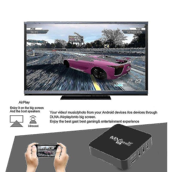 Smart Tv Box Wifi Home Media Player Hd Digital Med Fjernkontroll Tv Dekoder For Hjem EU 1 8