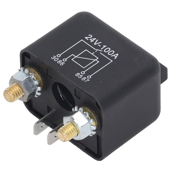 Starter Solenoid 100A 4-benet messing spole høj effekt PC-hus plæneklipper relæ automobil DC24V